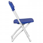 Kids Blue Plastic Folding Chair