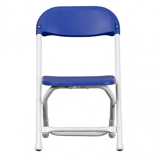 Kids Blue Plastic Folding Chair