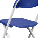 Kids Blue Plastic Folding Chair