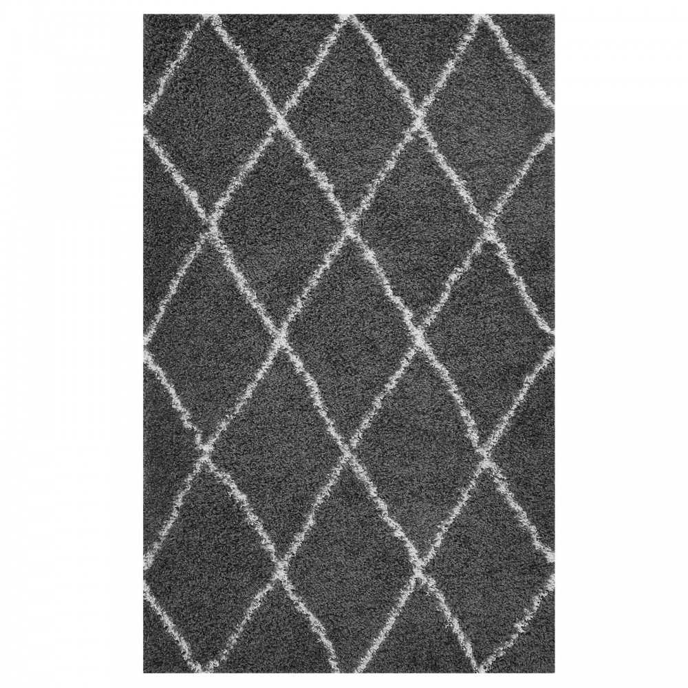 Toryn Diamond Lattice 5x8 Shag Area Rug