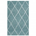 Toryn Diamond Lattice 5x8 Shag Area Rug