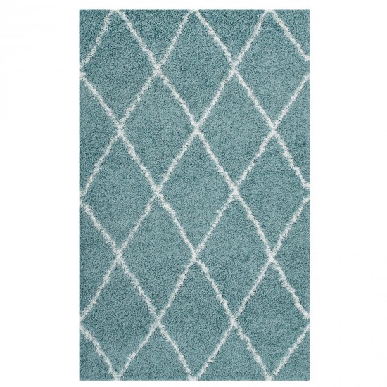 Toryn Diamond Lattice 5x8 Shag Area Rug