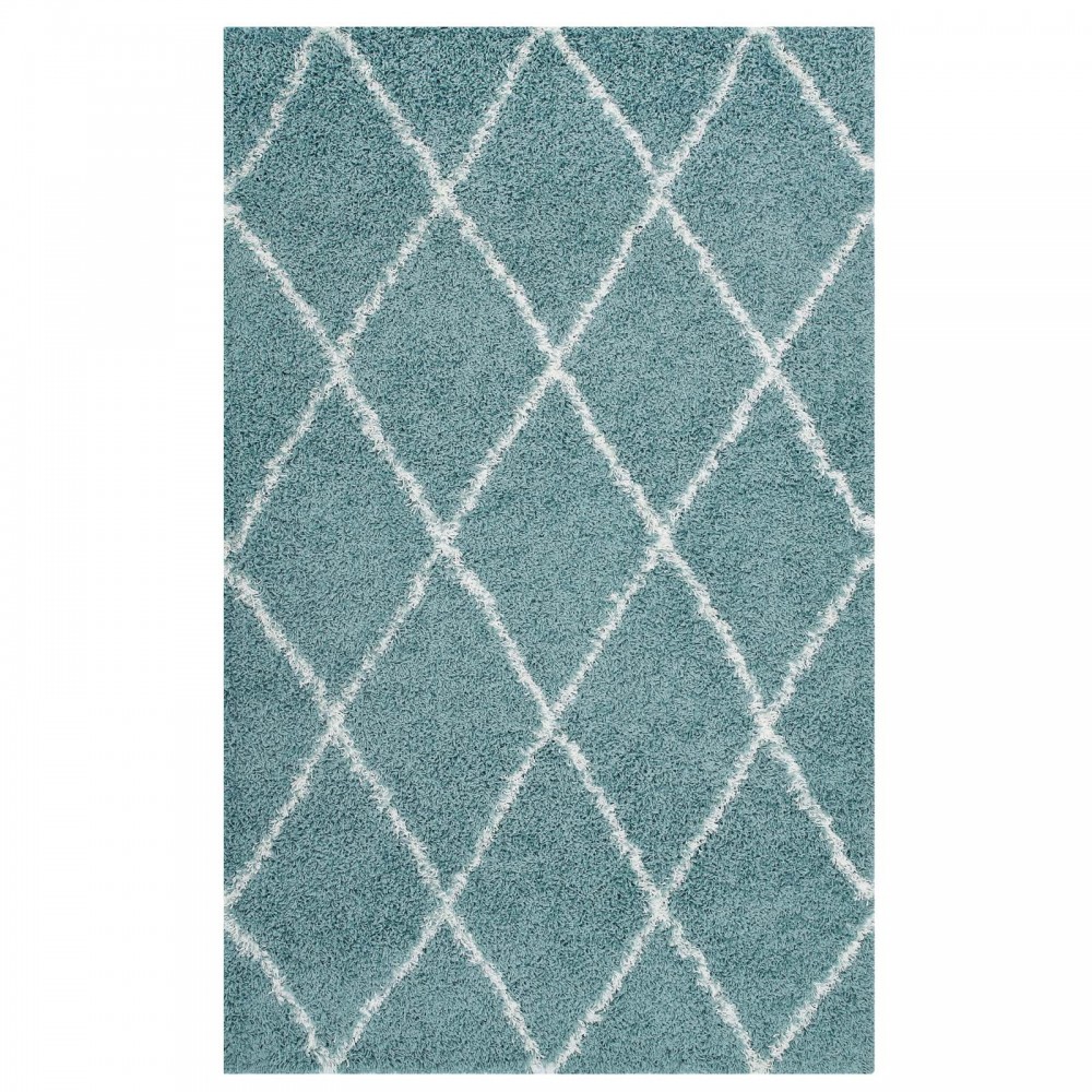 Toryn Diamond Lattice 5x8 Shag Area Rug