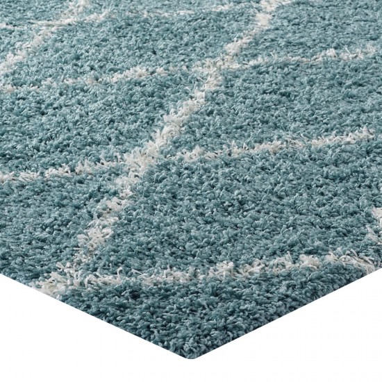 Toryn Diamond Lattice 5x8 Shag Area Rug