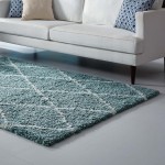 Toryn Diamond Lattice 5x8 Shag Area Rug