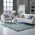 Toryn Diamond Lattice 5x8 Shag Area Rug