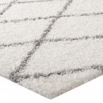 Toryn Diamond Lattice 8x10 Shag Area Rug