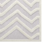 Whimsical Pathway Abstract Chevron 8x10 Shag Area Rug