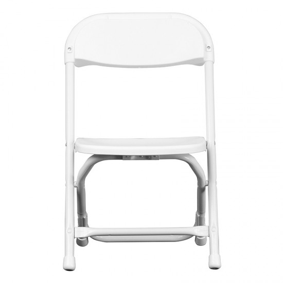 Kids White Plastic Folding Chair