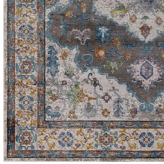 Success Anisah Distressed Floral Persian Medallion 4x6 Area Rug