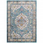 Success Anisah Distressed Floral Persian Medallion 4x6 Area Rug