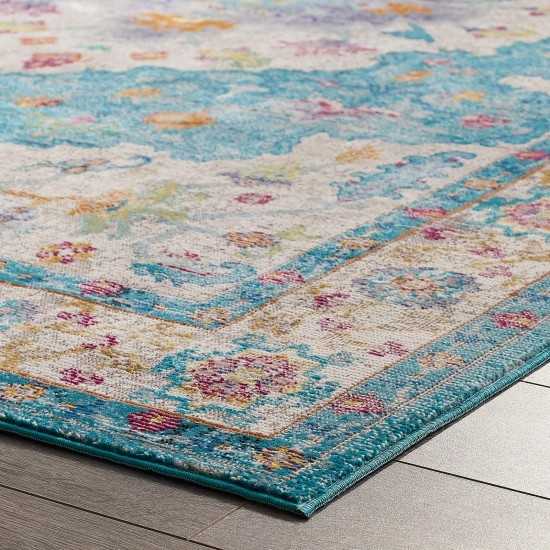 Success Anisah Distressed Floral Persian Medallion 4x6 Area Rug