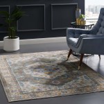 Success Anisah Distressed Floral Persian Medallion 5x8 Area Rug