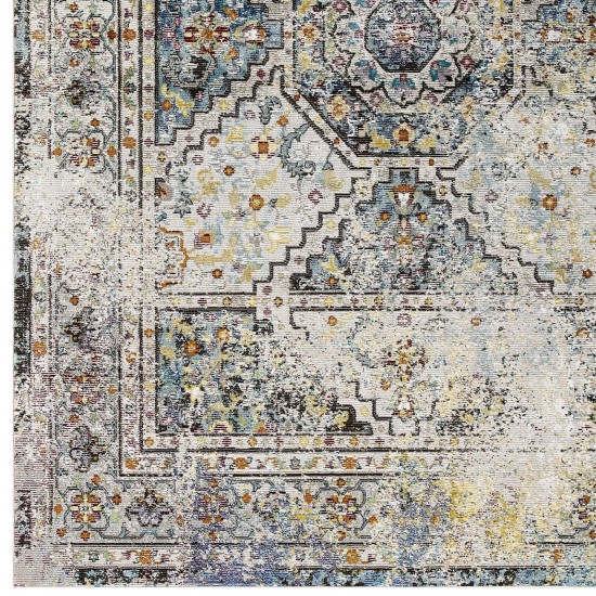 Success Jacinda Distressed Vintage Floral Persian Medallion 4x6 Area Rug