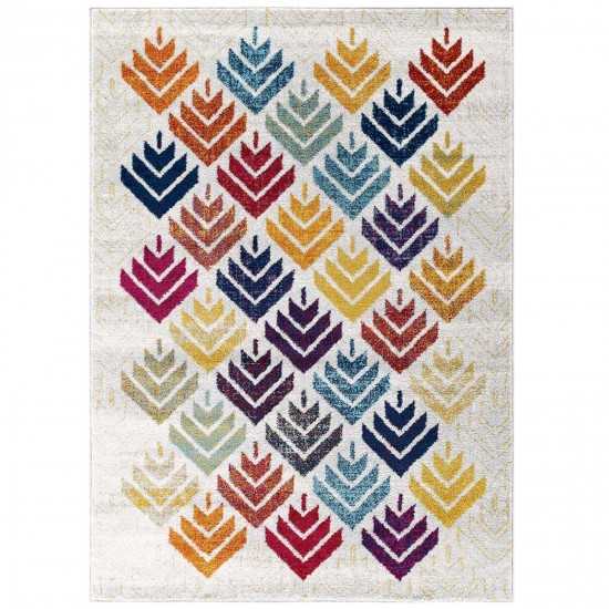 Entourage Florin Abstract Floral 8x10 Area Rug