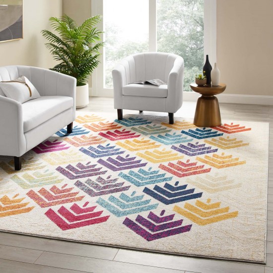 Entourage Florin Abstract Floral 8x10 Area Rug