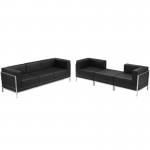 Black LeatherSoft Sofa & Lounge Chair Set, 4 Pieces