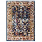 Entourage Jessa Distressed Vintage Floral Lattice 8x10 Area Rug
