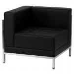 Black LeatherSoft Sofa Set, 5 Pieces