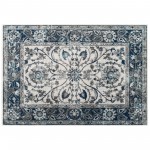 Entourage Samira Distressed Vintage Floral Persian Medallion 5x8 Area Rug