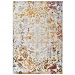 Reflect Primrose Ornate Floral Lattice 8x10 Indoor/Outdoor Area Rug