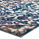 Reflect Primrose Ornate Floral Lattice 8x10 Indoor/Outdoor Area Rug