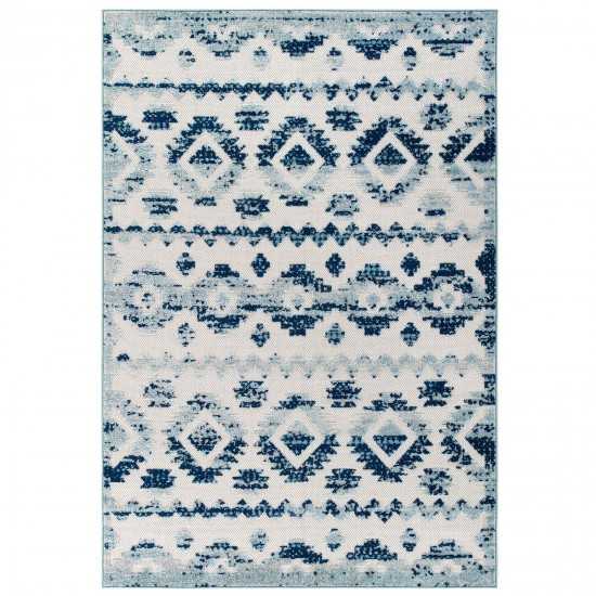 Reflect Takara Abstract Diamond Moroccan Trellis 5x8 Indoor and Outdoor Area Rug