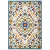 Reflect Freesia Distressed Floral Persian Medallion 5x8 Indoor and Outdoor Area Rug