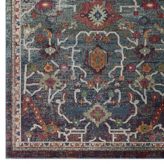 Tribute Every Distressed Vintage Floral 8x10 Area Rug