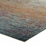 Tribute Jacinda Rustic Distressed Vintage Lattice 5x8 Area Rug