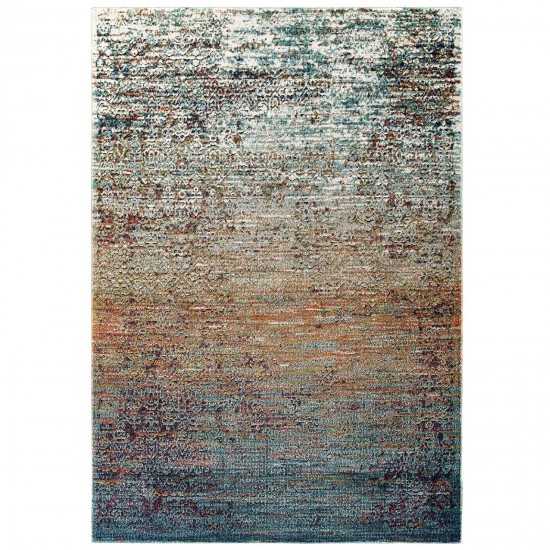 Tribute Jacinda Rustic Distressed Vintage Lattice 8x10 Area Rug