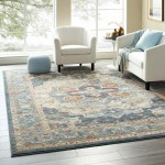 Tribute Diantha Distressed Vintage Floral Persian Medallion 8x10 Area Rug