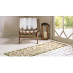 Rug Unique Loom Outdoor Botanical Light Green Runner 2' 2 x 6' 0