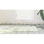 Rug Unique Loom Outdoor Botanical Green Runner 2' 0 x 6' 0