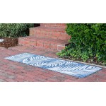 Rug Unique Loom Outdoor Botanical Navy Blue Runner 2' 0 x 6' 0