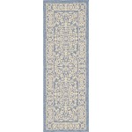 Rug Unique Loom Outdoor Botanical Navy Blue Runner 2' 0 x 6' 0