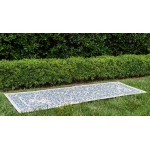 Rug Unique Loom Outdoor Botanical Beige/Blue Runner 2' 0 x 6' 0