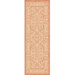 Rug Unique Loom Outdoor Botanical Terracotta Runner 2' 0 x 6' 0