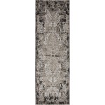 Rug Unique Loom Outdoor Botanical Light Gray Runner 2' 0 x 6' 0