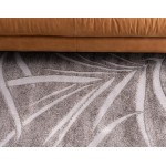 Rug Unique Loom Outdoor Botanical Gray Runner 2' 0 x 6' 0
