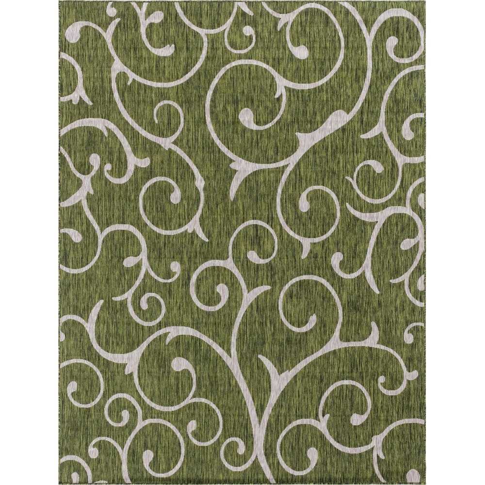Rug Unique Loom Outdoor Botanical Green Rectangular 9' 0 x 12' 0 Rug Unique Loom Outdoor Botanical Green Rectangular 9' 0 x 12' 0