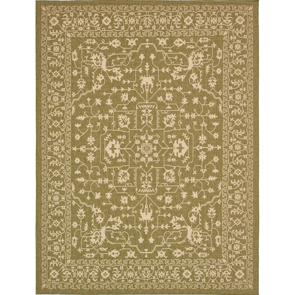 Rug Unique Loom Outdoor Botanical Light Green Rectangular 9' 0 x 12' 0 Rug Unique Loom Outdoor Botanical Light Green Rectangular 9' 0 x 12' 0
