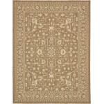 Rug Unique Loom Outdoor Botanical Brown Rectangular 9' 0 x 12' 0
