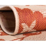 Rug Unique Loom Outdoor Botanical Terracotta Rectangular 9' 0 x 12' 0