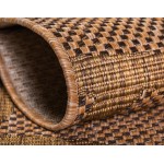 Rug Unique Loom Outdoor Botanical Light Brown Rectangular 9' 0 x 12' 0