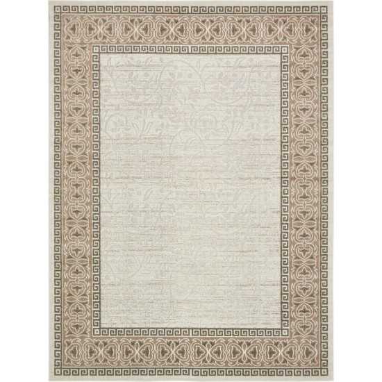 Rug Unique Loom Outdoor Botanical Ivory Rectangular 9' 0 x 12' 0