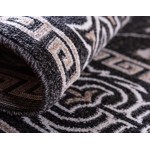 Rug Unique Loom Outdoor Botanical Black Rectangular 9' 0 x 12' 0