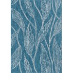 Rug Unique Loom Outdoor Botanical Teal Rectangular 8' 0 x 11' 4