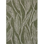 Rug Unique Loom Outdoor Botanical Green Rectangular 8' 0 x 11' 4
