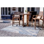 Rug Unique Loom Outdoor Botanical Light Gray Rectangular 8' 0 x 11' 4